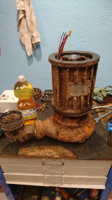 old damaged pump